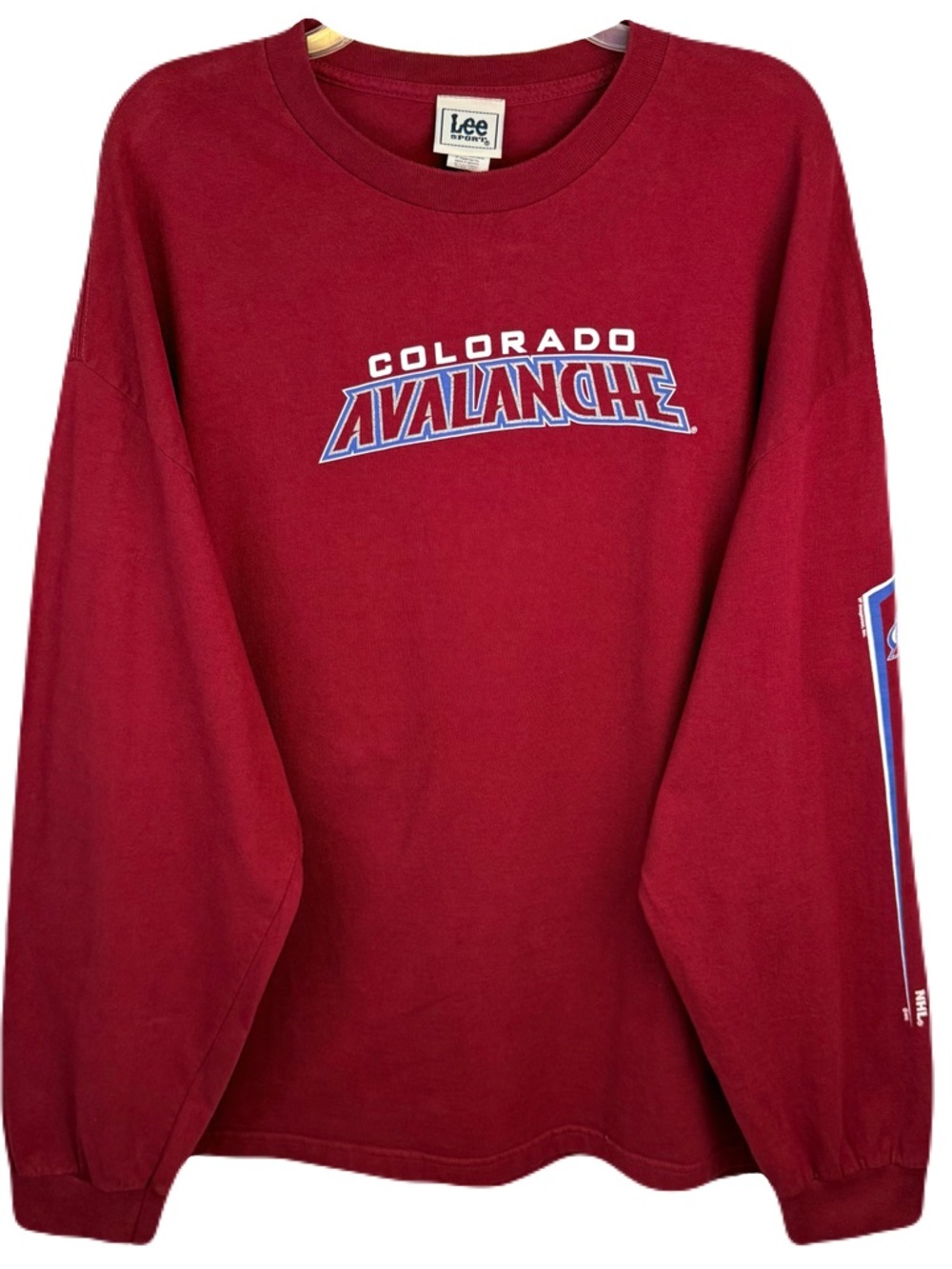Rare Vintage Lee Sport NHL Colorado Avalanche Long Sleeve Shirt